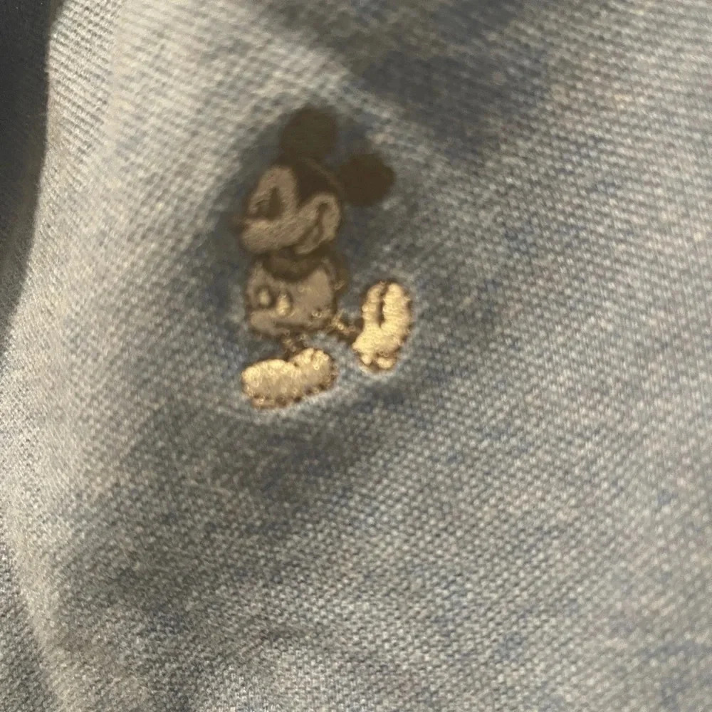 Disney Parks Mens Blue Relaxed Fit Short Sleeve Polo Shirt - Size L‎ - Picture 2 of 4